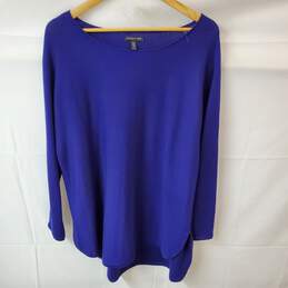 Eileen Fisher Purple Blue Sweater Long Sleeve in Size XL