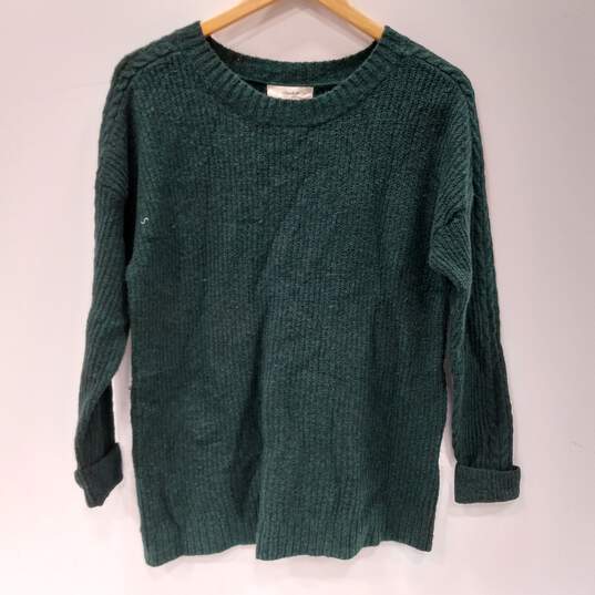 Christopher & Banks C.J. Banks Green Sweater Size 14W X NWT image number 1