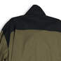 Mens Beige Black Mock Neck Long Sleeve Full-Zip Rain Jacket Size 2XL image number 4