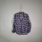 Womens Plaid Regular Fit Long Sleeve Collared Button-Up Shirt Size XL image number 1