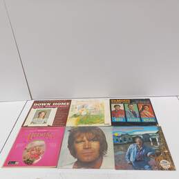 Bundle of 10 Vintage Assorted Country 33 Records alternative image