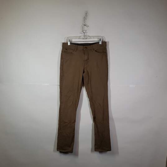 Mens Regular Fit Medium Wash Pockets Straight Leg Jeans Size 32X34 image number 1