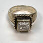 IOB Designer Silpada 925 Sterling Silver Cubic Zirconia Stone Bang Ring image number 1