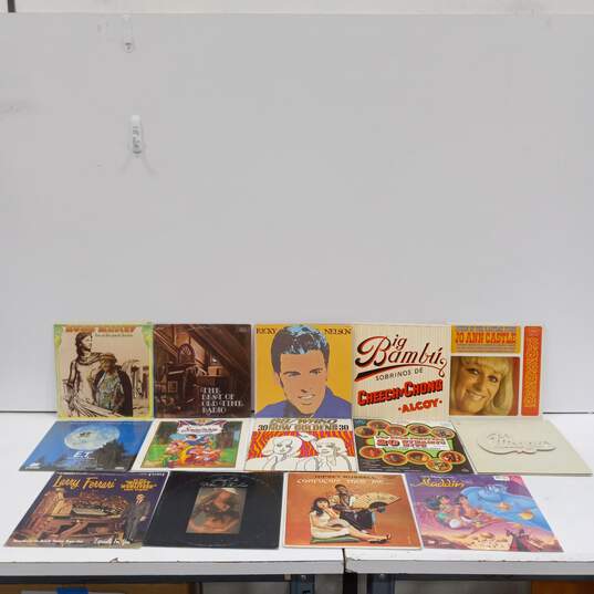 Bundle of 14 Assorted Vinyl Record Albums image number 1