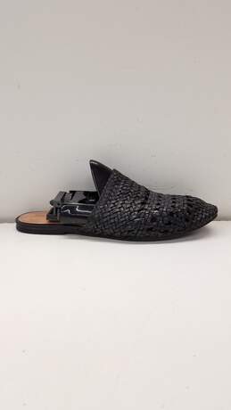 Salt + Number Black Woven Leather Sandal Mule Flats Shoes Women's Size 9 M