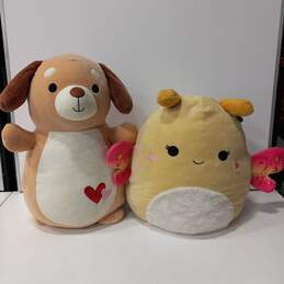 Squishmallows Set Miry The Yellow Moth & Hugmees Duffy The Puppy Dog