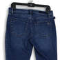 Womens Blue Denim Medium Wash 5-Pocket Design Straight Leg Jeans Size 10M image number 4