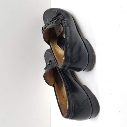 Footjoy Men's Black Leather Tassel Dress Loafers Size 12 image number 4