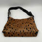 Womens Brown Animal Print Inner Zip Pocket Adjustable Strap Shoulder Bag image number 2