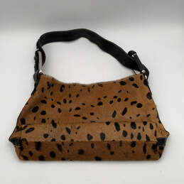 Womens Brown Animal Print Inner Zip Pocket Adjustable Strap Shoulder Bag alternative image