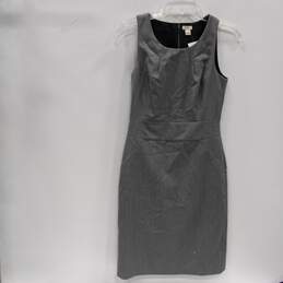 J. Crew Gray Sleeveless Sheath Dress Women's Size 0