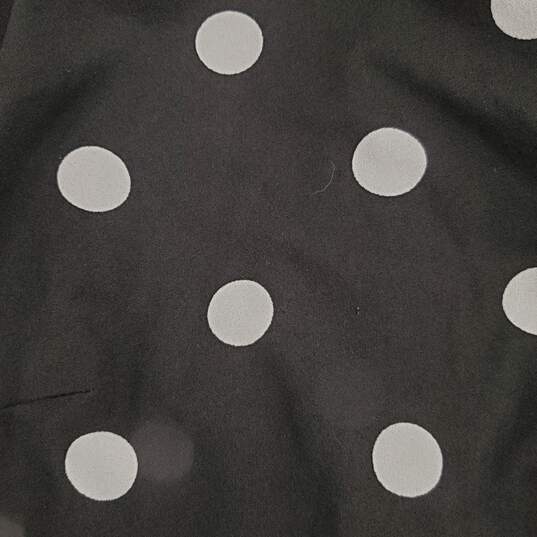 Anne Klein Women Black Polka Dot Dress Sz 6 NWT image number 6