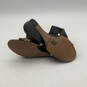 Womens Brown Animal Print Wedge Heel Adjustable Ankle Strap Sandal Size 6 image number 5