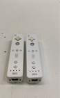 Set Of 2 Nintendo Wii Remotes- White image number 1