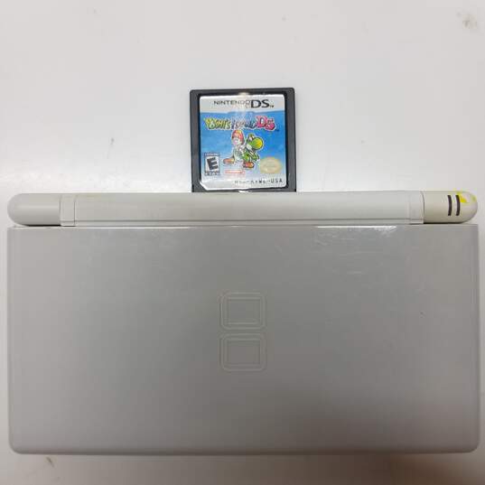 White Nintendo DS Lite w/Yoshi's Island DS image number 1