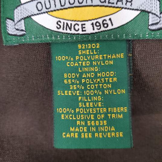Cabela's MN's Nylon Full Zip Army Green Hooded Parka Size XL image number 3