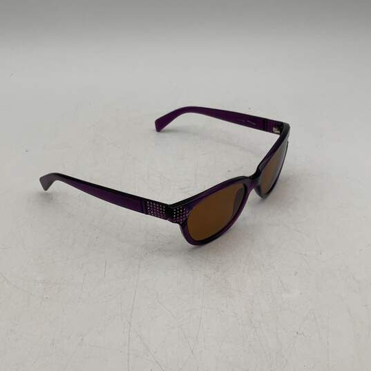Harley Davidson Womens Purple Acetate Frame Square Sunglasses w/ Gray Black Case image number 2