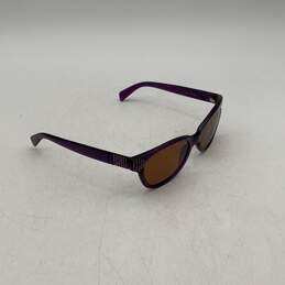 Harley Davidson Womens Purple Acetate Frame Square Sunglasses w/ Gray Black Case alternative image