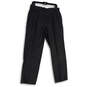 NWT Mens Gray Pleated Slash Pocket Straight Leg Dress Pants Size 33R image number 1