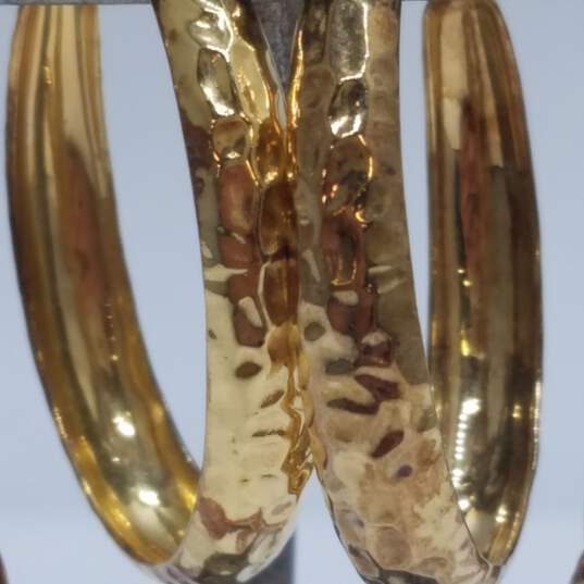Gold Over Sterling Earring Bundle 3pcs. 12.5g image number 5