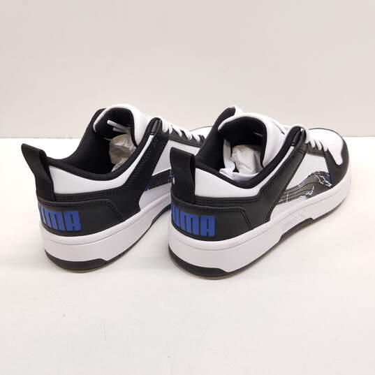 Puma Men's Black + White Rebound Layup Low Top Sneakers Sz. 7(NEW) image number 4
