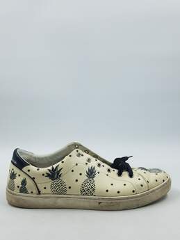 Authentic D&G Ivory Pineapple Printed Sneaker M 10