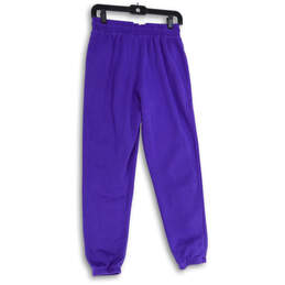 NWT Womens Purple Elastic Waist Drawstring Activewear Sweatpants Size XS alternative image