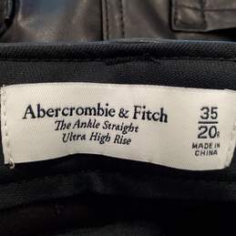 Abercrombie & Fitch Men Black Pants Sz 35 NWT