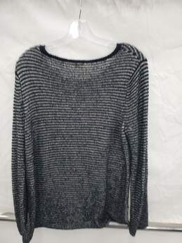 Women Eileen Fisher Open Knit Organic Cotton Striped Sweater Size-S alternative image