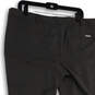 Womens Gray Flat Front Pockets Regular Fit Straight Leg Dress Pants Size 16 image number 4