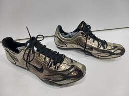Nike Men's Air Zoom Maxcat Track & Field Golden Spikes Cleats Size 11.5 alternative image