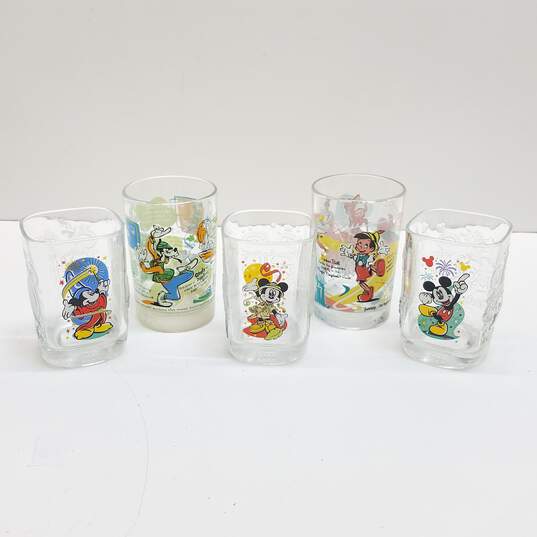 Vintage McDonald's Disney Drinking Glasses Lot of 5 image number 1