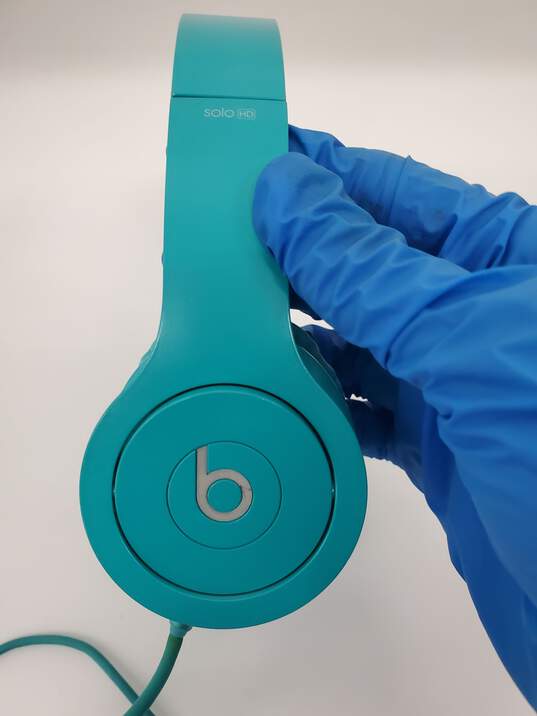 Beats by Dr. Dre Solo HD Headphones Turquoise (Blue) Untested image number 2