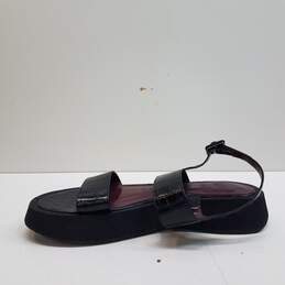Staud Croc Embossed Leather Sandals Black 8.5 alternative image