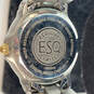 Designer Esq Swiss Made 100384a Two Tone Round Quartz Analog Wristwatch image number 4