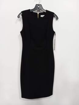 Women's Calvin Klein Sleeveless V-Neck Sheath with Ruched Sides Dress Sz 4 NWT