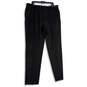 NWT Mens Black Pleated Traditional Fit Straight Leg Dress Pants Size 42R image number 1