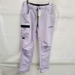 Adidas Terrex Women's Made to be Remade 'Silver Dawn' Lavender Hiking Pants Size 32 NWT