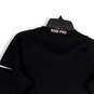 Mens Black Long Sleeve Crew Neck Dri Fit Stretch Pullover T-Shirt Size M image number 4