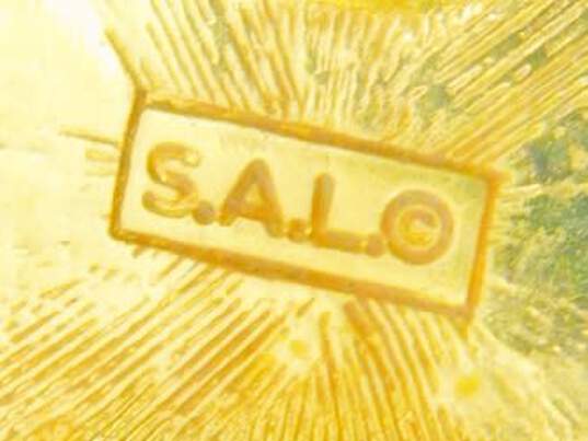 Vintage Swarovski SAL Clear Rhinestone Gold Tone Clip On Earrings 16.5g image number 5
