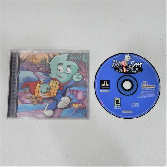 Pajama Sam: You Are What You East From Your Head to Your Feet Sony PlayStation 1 PS 1 No Manual/Cover image number 1