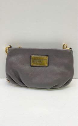 Marc by Marc Jacobs Leather Classic Q Percy Crossbody Grey
