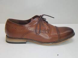 Stacy Adams Dickinson Oxford Brown Dress Shoes Boy's Size 4M