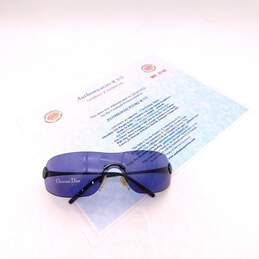 Christian Dior Purple CD Logo Shield Sunglasses
