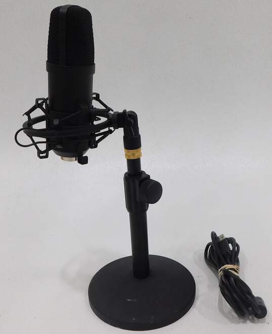 Maono Brand Black USB Microphone w/ Stand and USB Cable image number 2