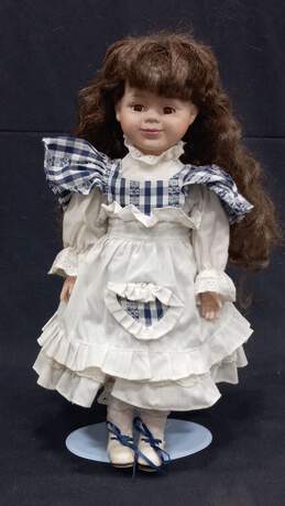 Collectible Porcelain Doll w/ Stand