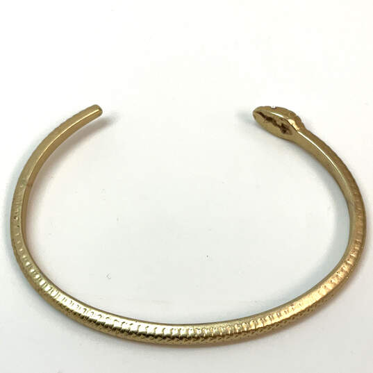 Designer Lucky Brand Gold-Tone Fashionable Snake Cuff Bracelet image number 2