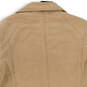 Womens Tan Long Sleeve Collared Pockets Button Front Jacket Size Medium image number 4