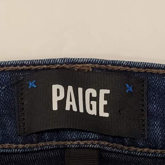 Paige Women Blue Jeans Sz 34 image number 3