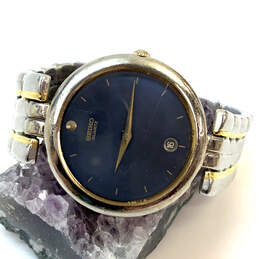 Designer Seiko 7N29-6238 Stainless Steel Black Round Dial Analog Wristwatch